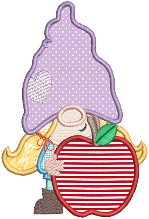 Back To School Gnomes | Machine Embroidery Designs by JuJu