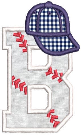 Baseball Hat Alphabet | Machine Embroidery Designs by JuJu
