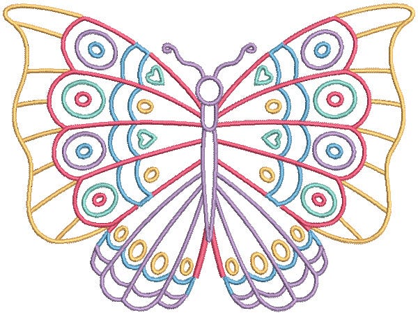 Beautiful Butterflies Machine Embroidery Designs by JuJu