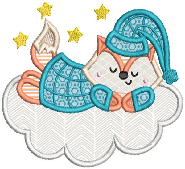 Bedtime Animals Applique 2 | Machine Embroidery Designs by JuJu