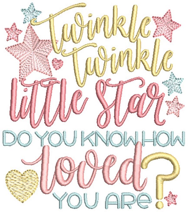 Baby Blessings 3 Machine Embroidery Designs by JuJu