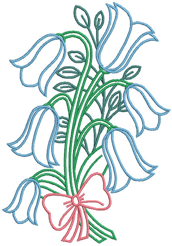 Blooming Flowers 3 | Machine Embroidery Designs by JuJu