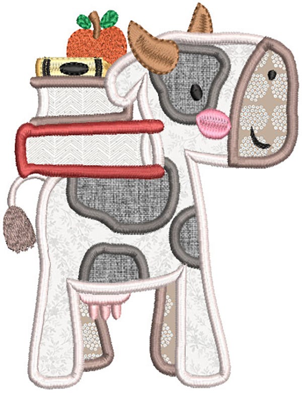 Boxy School Critters Machine Embroidery Designs by JuJu 