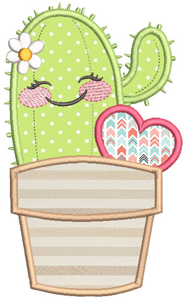 Cactus Love Machine Embroidery Designs By JuJu