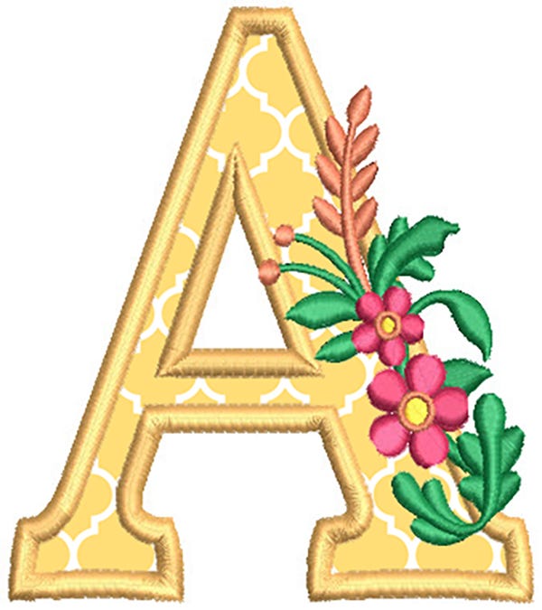 Calliope Applique Monogram | Machine Embroidery Designs by JuJu