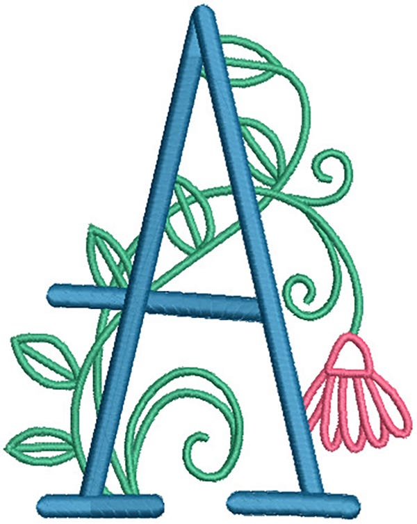 Campbell Alphabet | Machine Embroidery Designs by JuJu