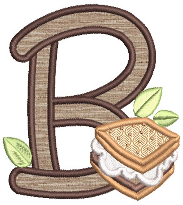 Camping Alphabet | Machine Embroidery Designs by JuJu