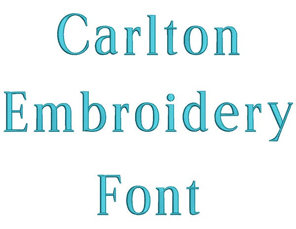 Carlton Embroidery Font | Machine Embroidery Designs by JuJu	