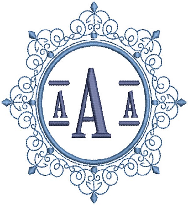 Charlotte Monogram | Machine Embroidery Designs by JuJu