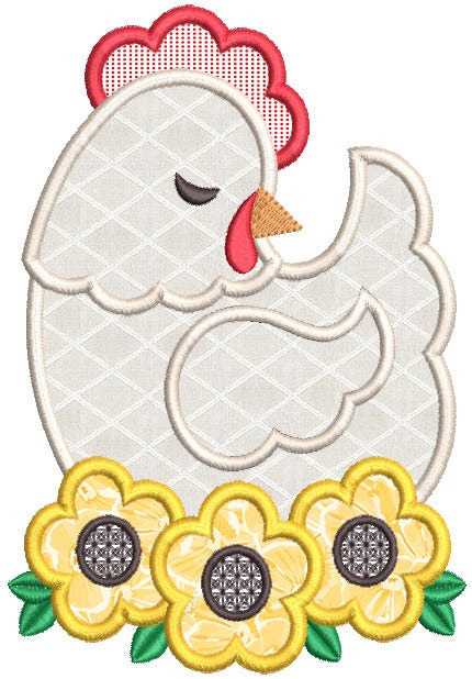 Chicken Fun Applique | Machine Embroidery Designs by JuJu