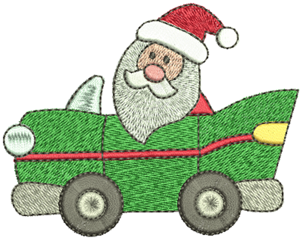 Christmas Cars Filled Stitch Machine Embroidery Designs by JuJu