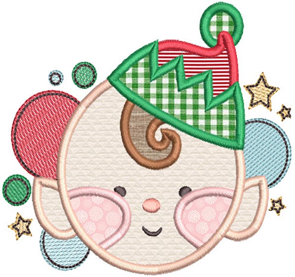 Christmas Circles Machine Embroidery Designs by JuJu