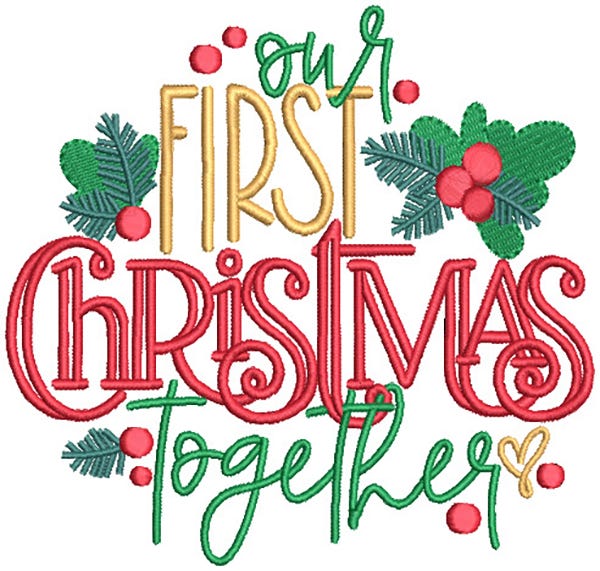 Christmas Firsts | Machine Embroidery Designs by JuJu
