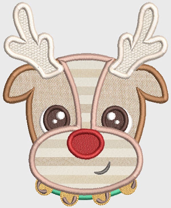 Christmas Friends Peekers Applique Machine Embroidery Designs by JuJu 