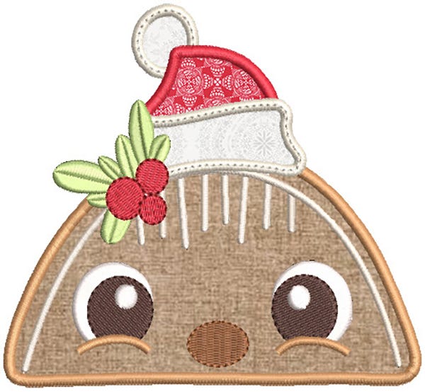 Christmas Peeker Toppers 3 Machine Embroidery Designs by JuJu