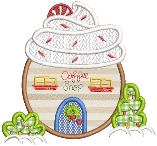 Christmas Village 1 Machine Embroidery Designs By JuJu