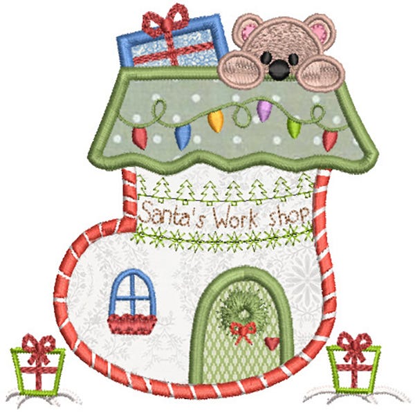 Christmas Village 2 Machine Embroidery Designs By JuJu