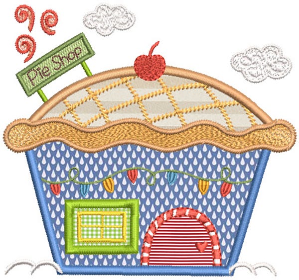 Christmas Village 3 Machine Embroidery Designs by JuJu