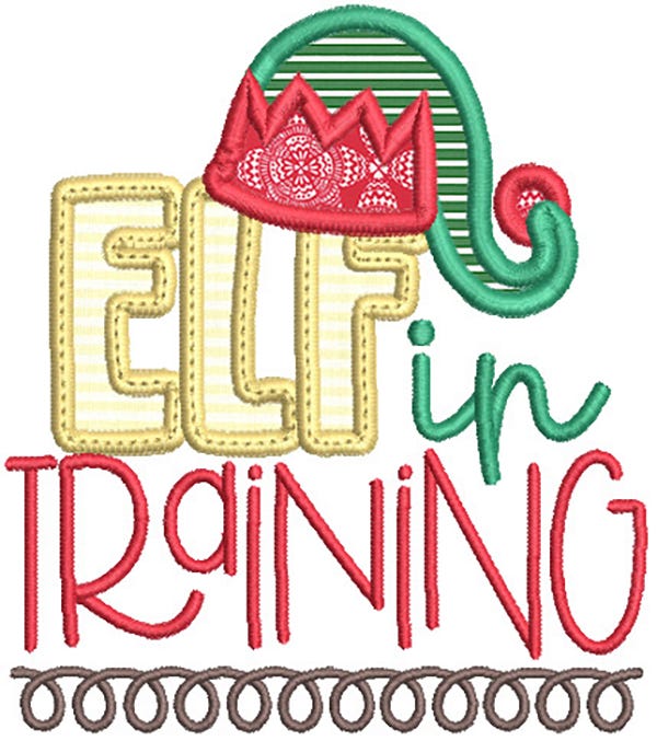 Christmas Word Art 5 Machine Embroidery Designs by JuJu