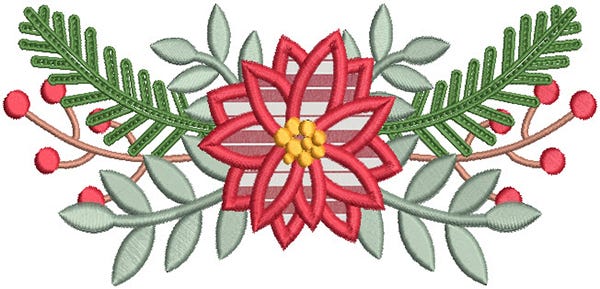 Christmas Wreaths Laurels Machine Embroidery Designs By JuJu