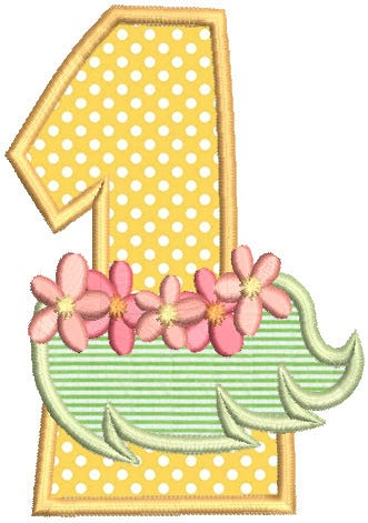 Chunky Summer Numbers | Machine Embroidery Designs by JuJu