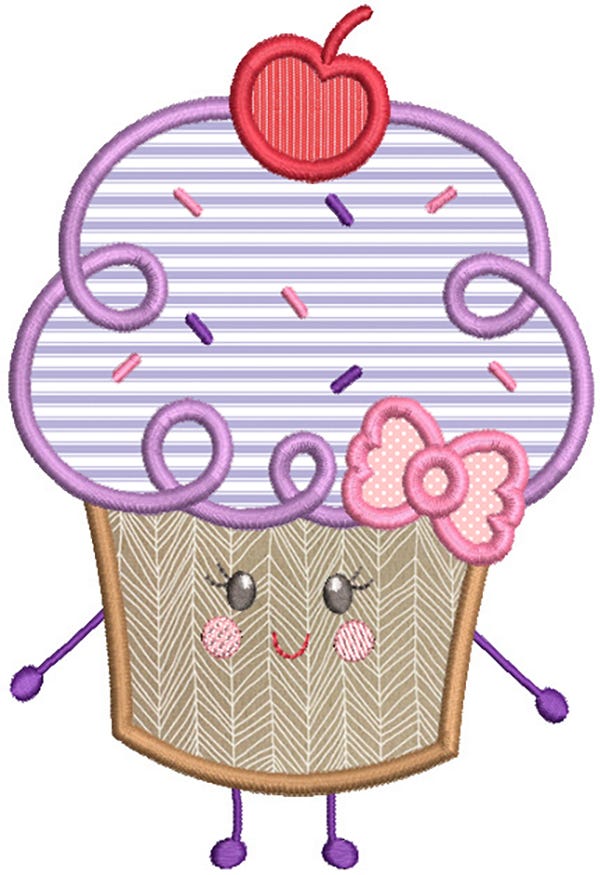Cupcake Cuties Machine Embroidery Designs by JuJu
