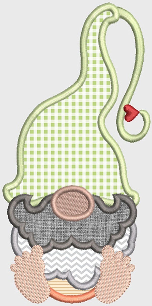 Cute Loveable Gnomes Applique Machine Embroidery Designs by JuJu 