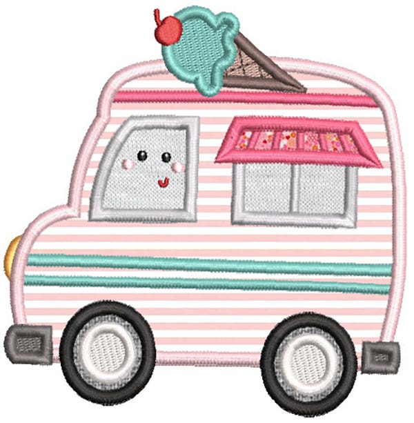 Cute Town Vehicles Applique Machine Embroidery Designs by JuJu 