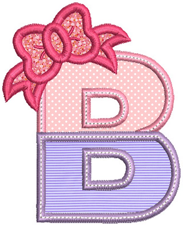 Dressy Bow Split Alpha | Machine Embroidery Designs by JuJu