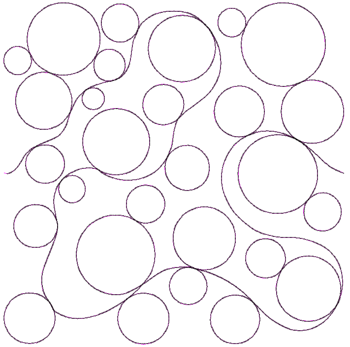 Bubbles 2 End-to-End Quilting | Machine Embroidery Designs by JuJu