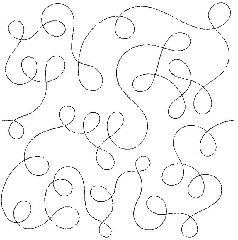 Dizzy Loops End-to-End Quilting Design | Machine Embroidery Designs by JuJu