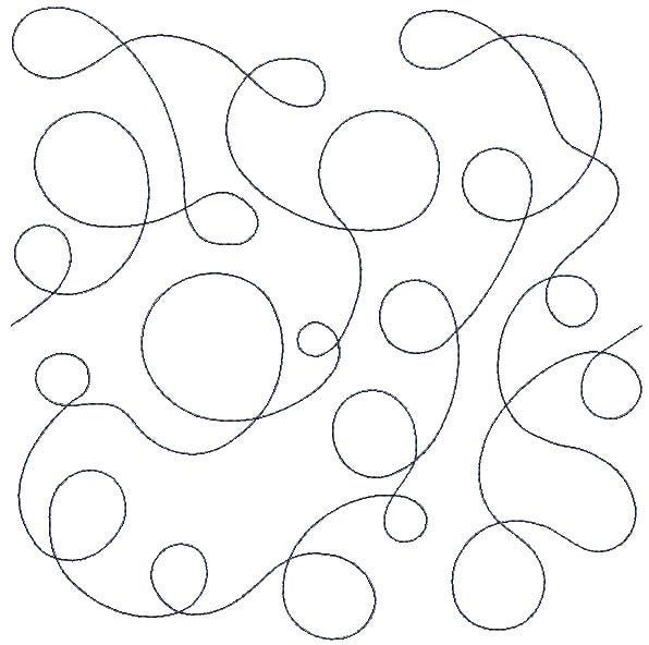 Loopy Stipple End-to-End Quilting | Machine Embroidery Designs by JuJu