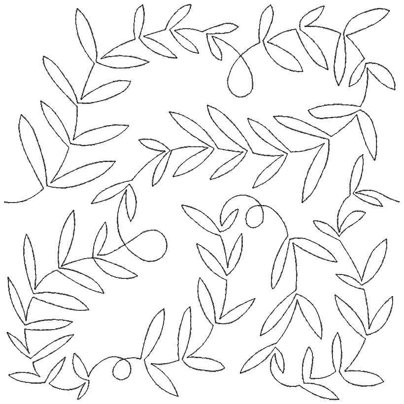 Simple Laurel End-to-End Quilting | Machine Embroidery Designs by JuJu