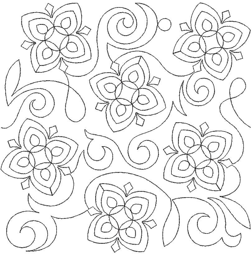 Solitaire End-to-End Quilting Design