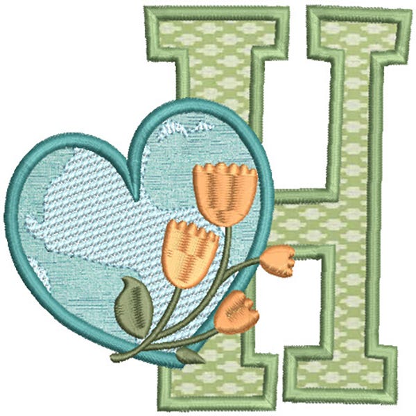 Earth Love Alphabet | Machine Embroidery Designs by JuJu