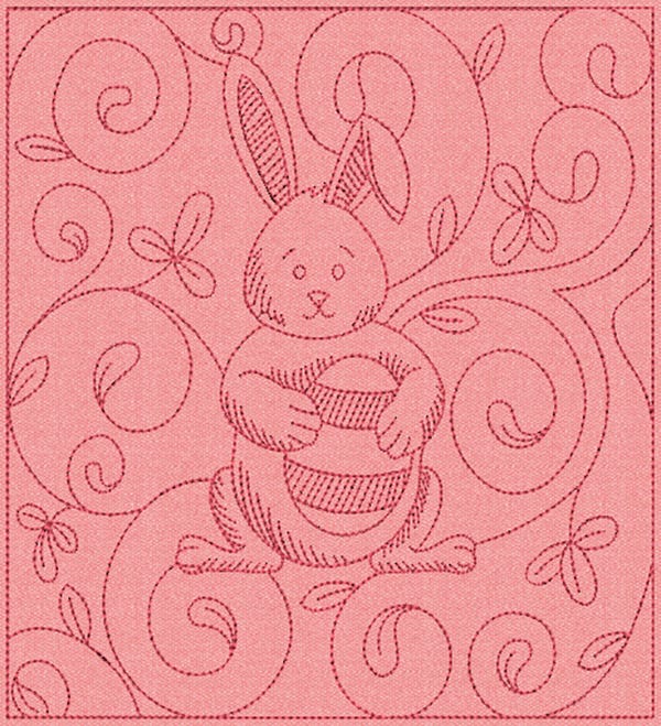 Easter Quilt Blocks 1 Machine Embroidery Designs by JuJu