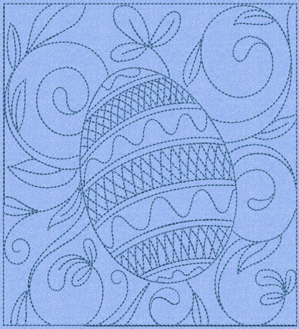 Easter Quilt Blocks 2 Machine Embroidery Designs by JuJu