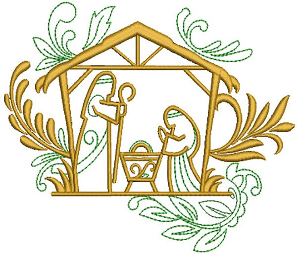 Elegant Christmas Motifs 2 Machine Embroidery Designs by JuJu