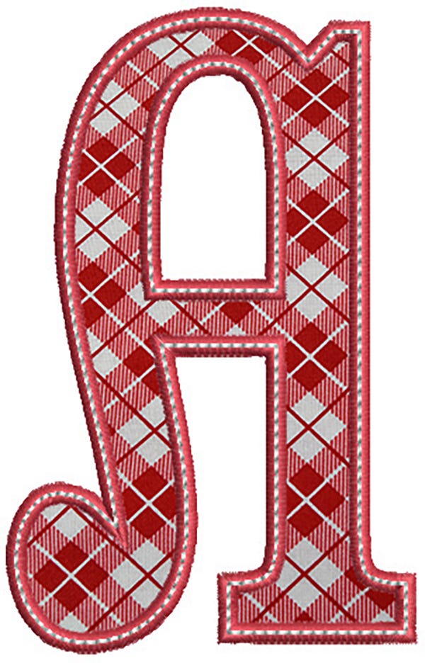 Elsie Applique Alphabet | Machine Embroidery Designs by JuJu