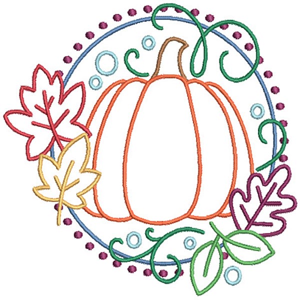 Falling For Fall Machine Embroidery Designs by JuJu