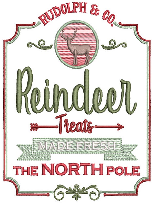 Farm Fresh Christmas 2 Machine Embroidery Designs by JuJu