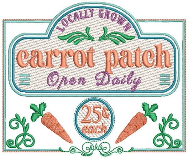 Farm Fresh Easter 3 Machine Embroidery Designs by JuJu