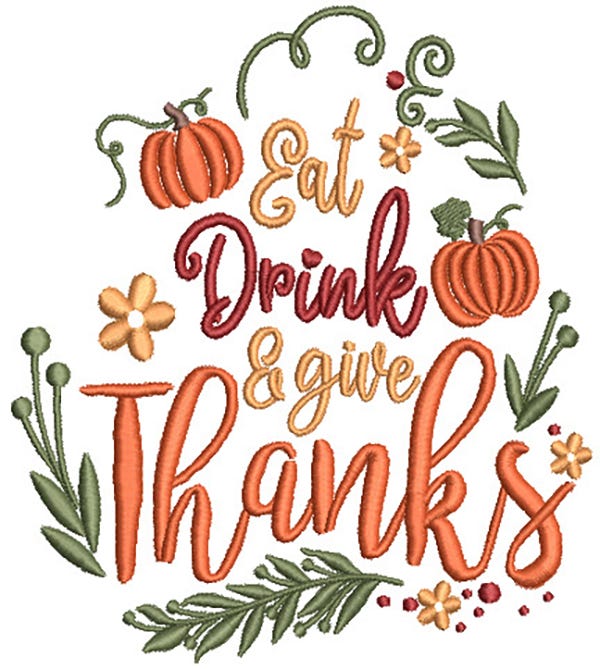 Farm Fresh Thanksgiving 3 | Machine Embroidery Designs by JuJu