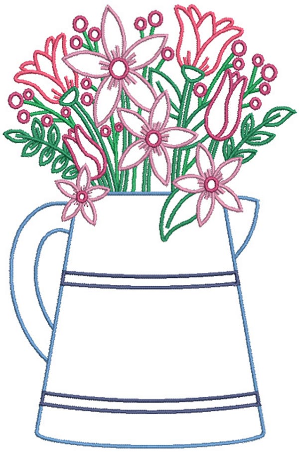 Farm Pitchers Machine Embroidery Designs by JuJu