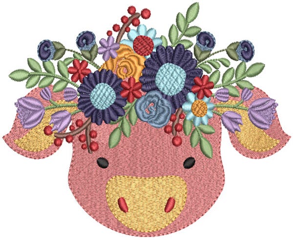 Folk Art Farm Machine Embroidery Designs by JuJu