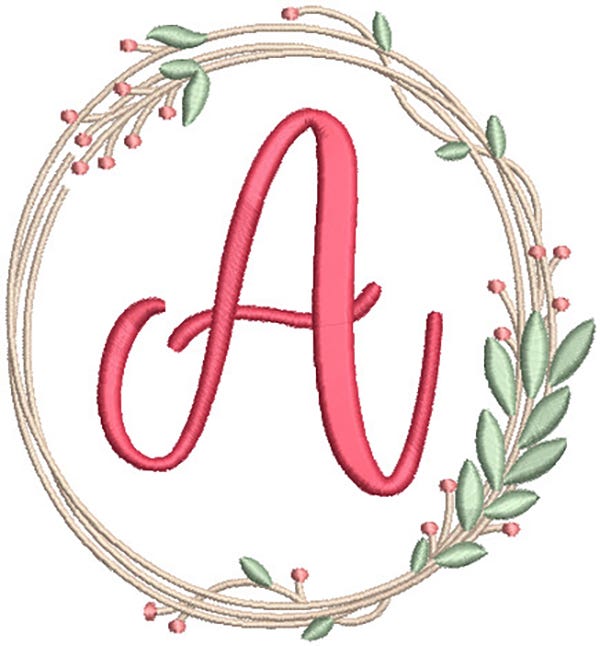 Freya Monogram | Machine Embroidery Designs by JuJu