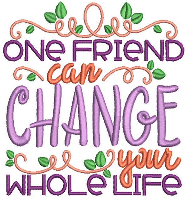 Friendship Word Art 2 Machine Embroidery Designs By JuJu