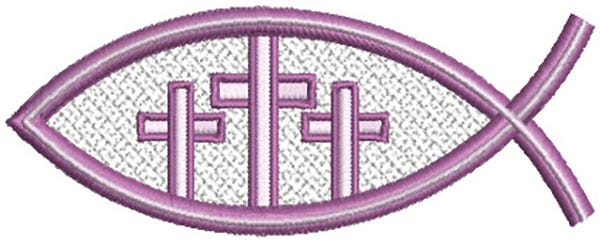 Free Standing Lace Christian Fish 2 | Machine Embroidery Designs by JuJu