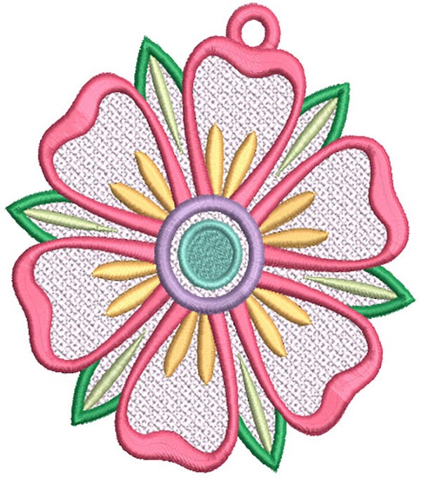Free Standing Lace Flowers 4 | Machine Embroidery Designs by JuJu