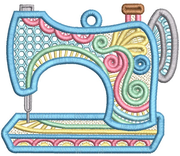 Free Standing Lace Sewing Machines 2 | Machine Embroidery Designs by JuJu